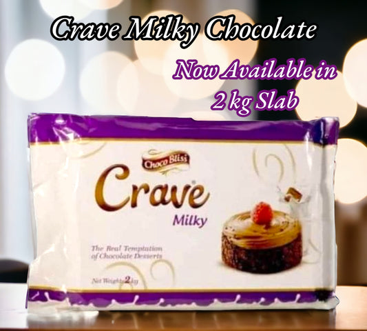 Crave Milky Chocolate 2 kg Slab