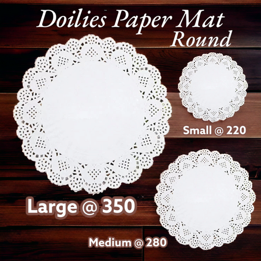 Doilies Paper Mat ( Round ) 50 Pcs Pack