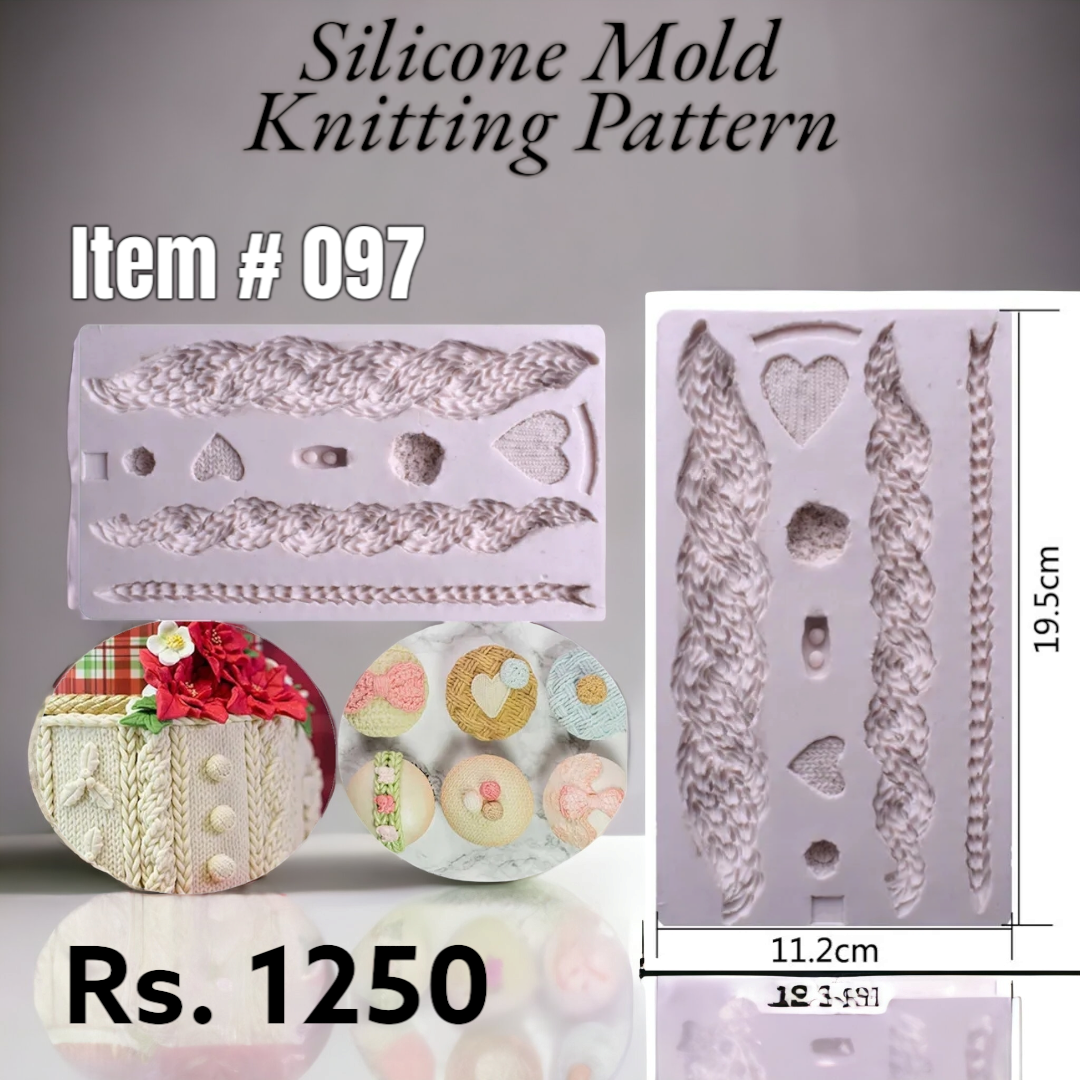 Knitting Pattern Mold (Item # 097)