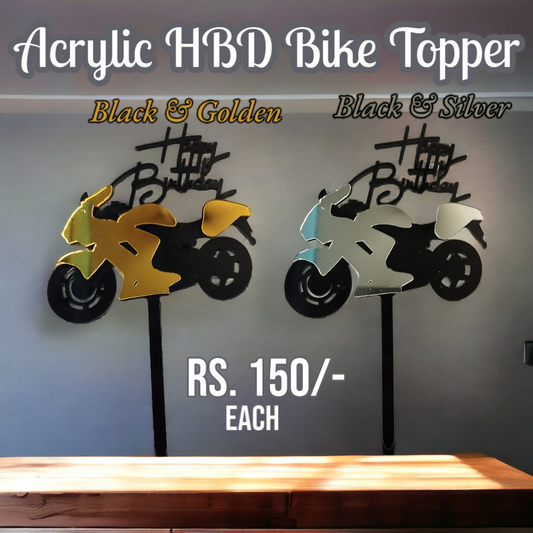 Acrylic HBD Bike Topper