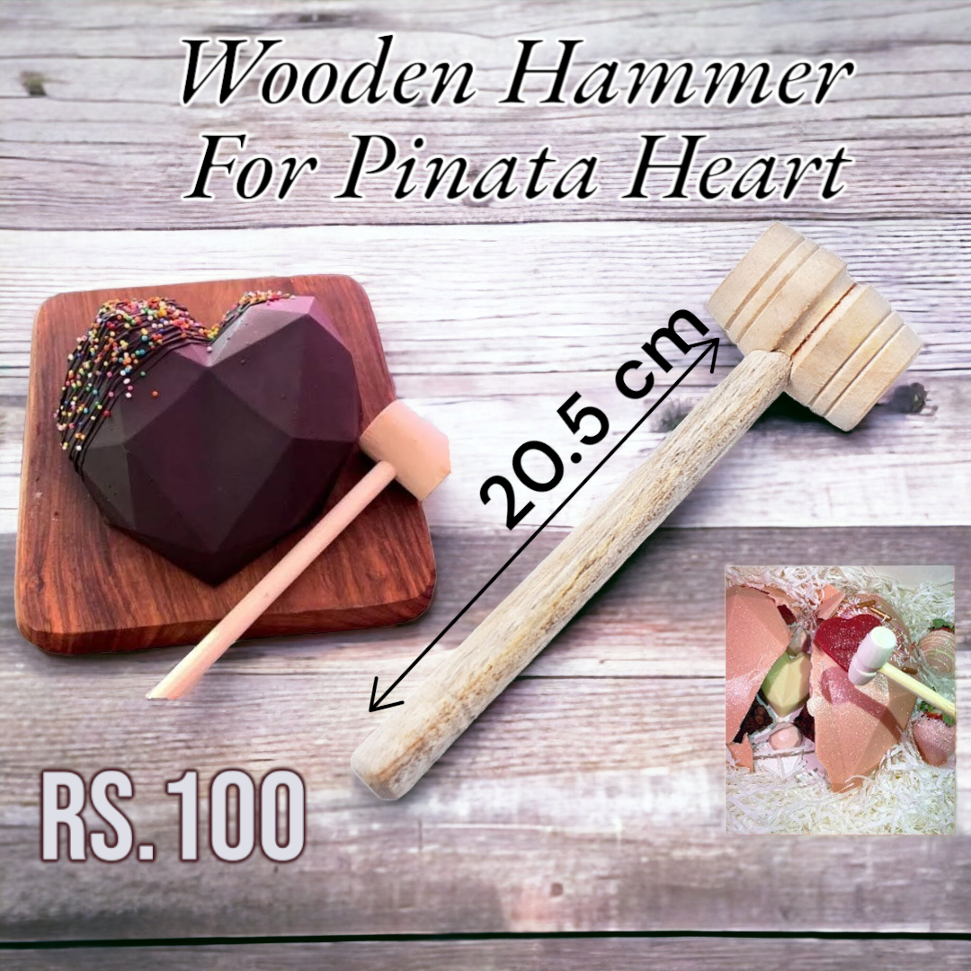 Wooden Hammer For Pinata Heart