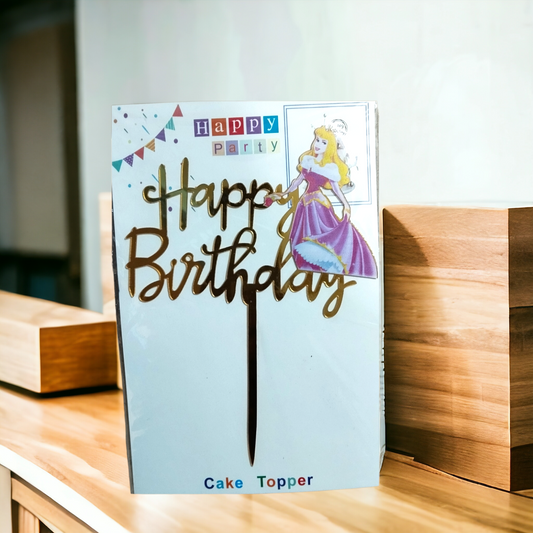 Happy Birthday Acrylic Printed Topper