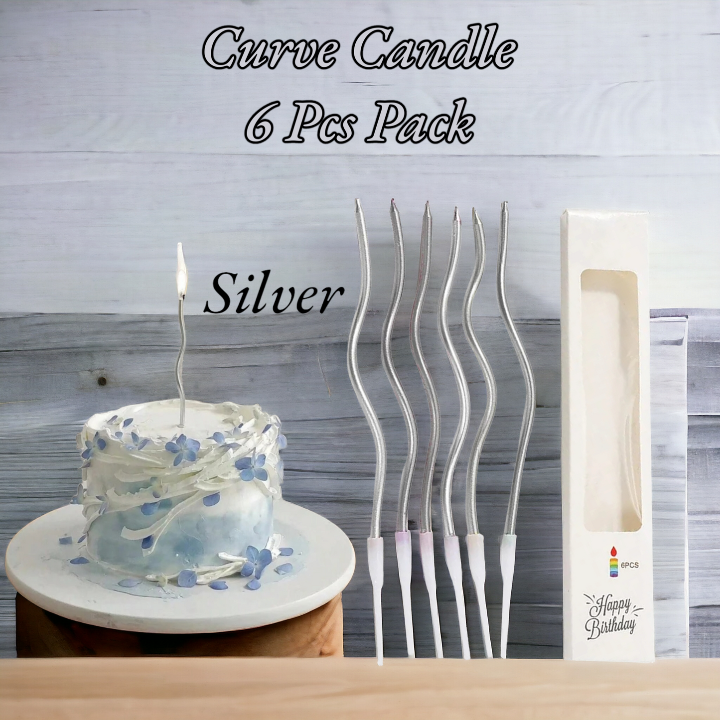 Curve Candle ( 6 Pcs Pack )