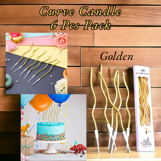 Curve Candle ( 6 Pcs Pack )