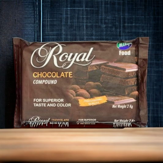 Royal Chocolate Compound By Milkyz Food 2 Kg Slab