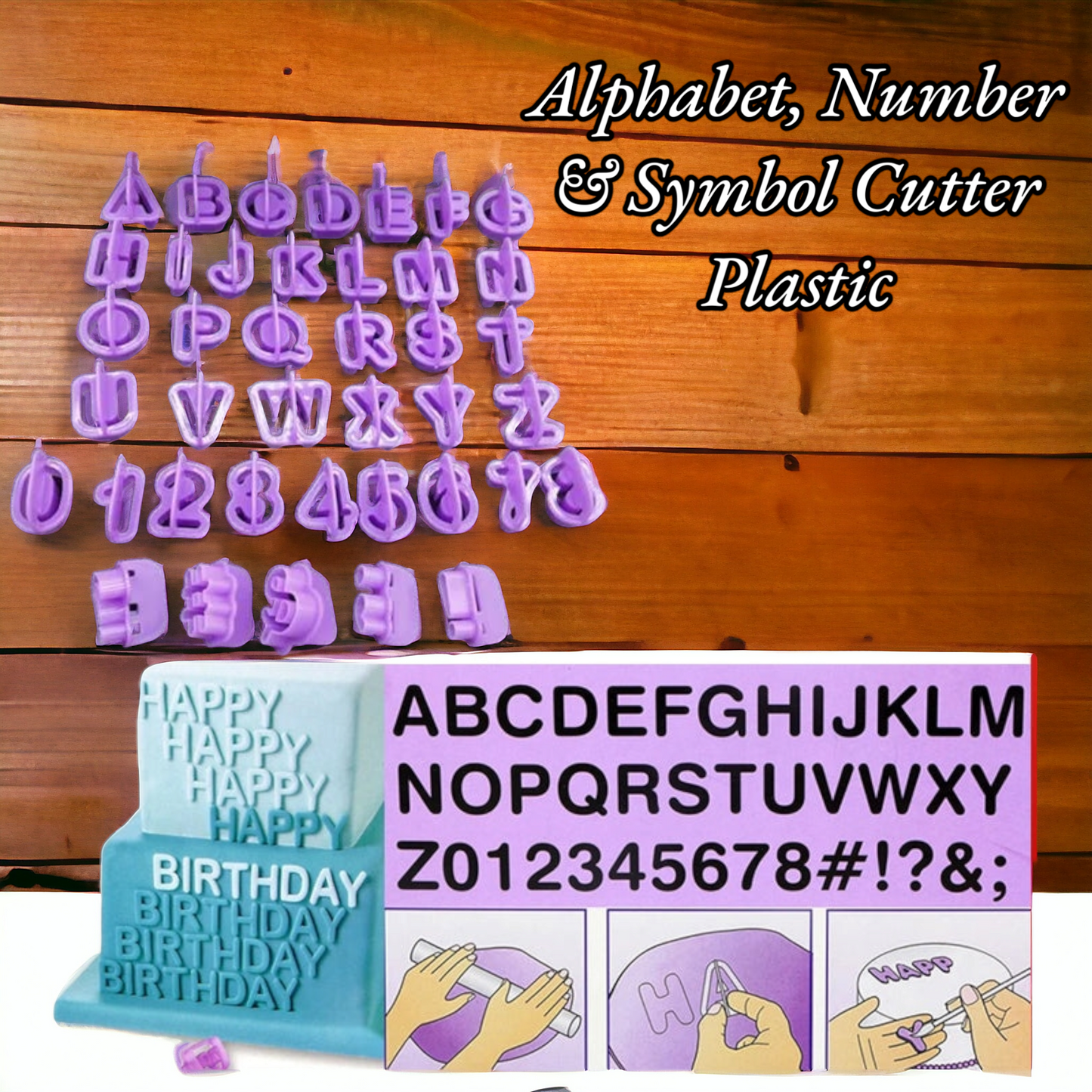 Alphabet, Number & Symbol Cutter Plastic