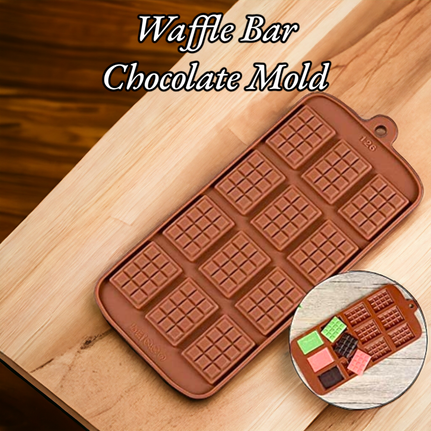 Waffle Bar Chocolate Mold