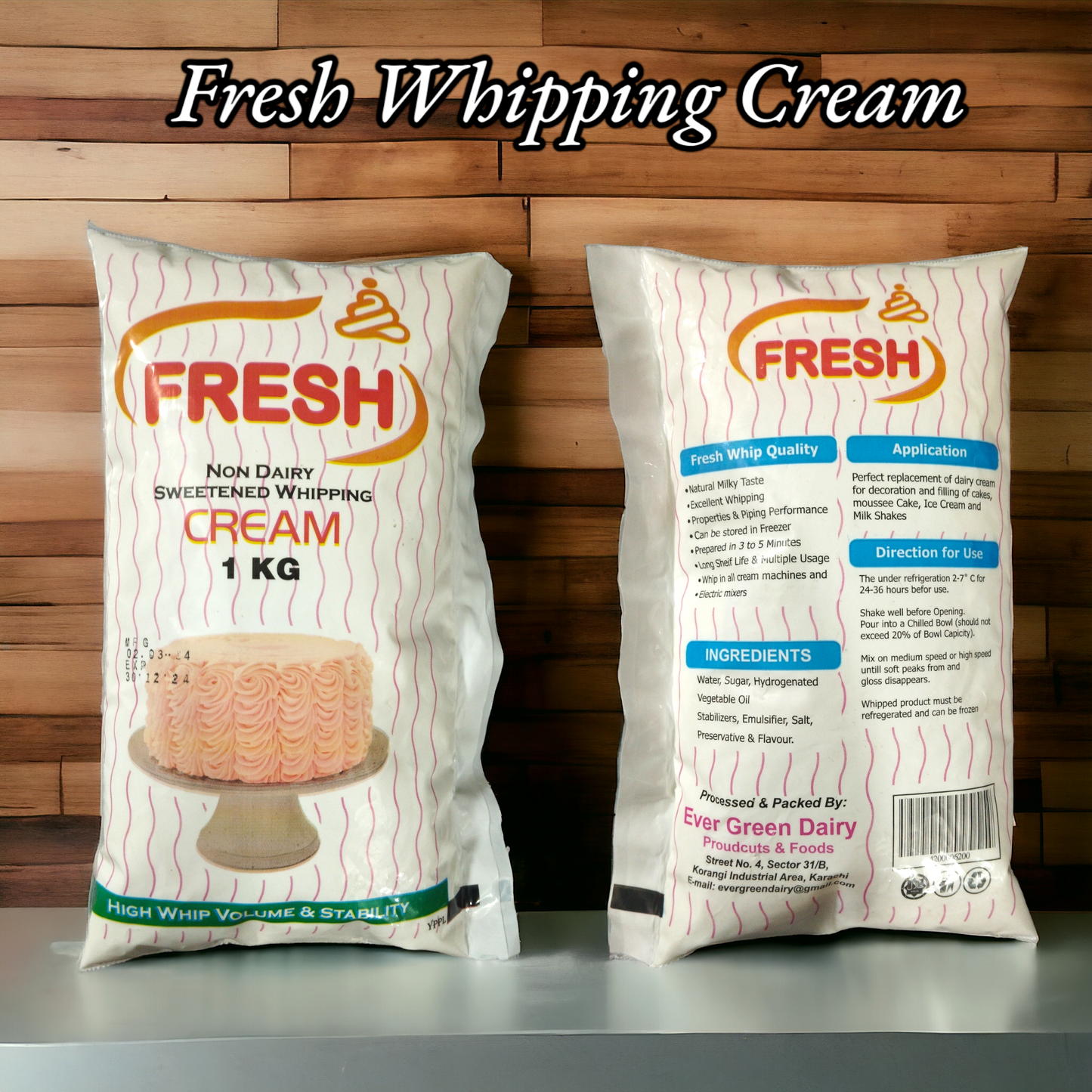 Fresh Whipping Cream 1 kg Pouch