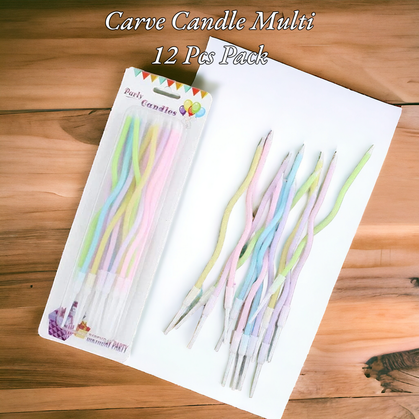 Curve Candle 12 Pcs Pack