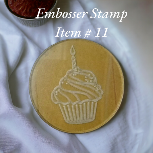 Embosser Stamp Item # 11 ( Cupcake )