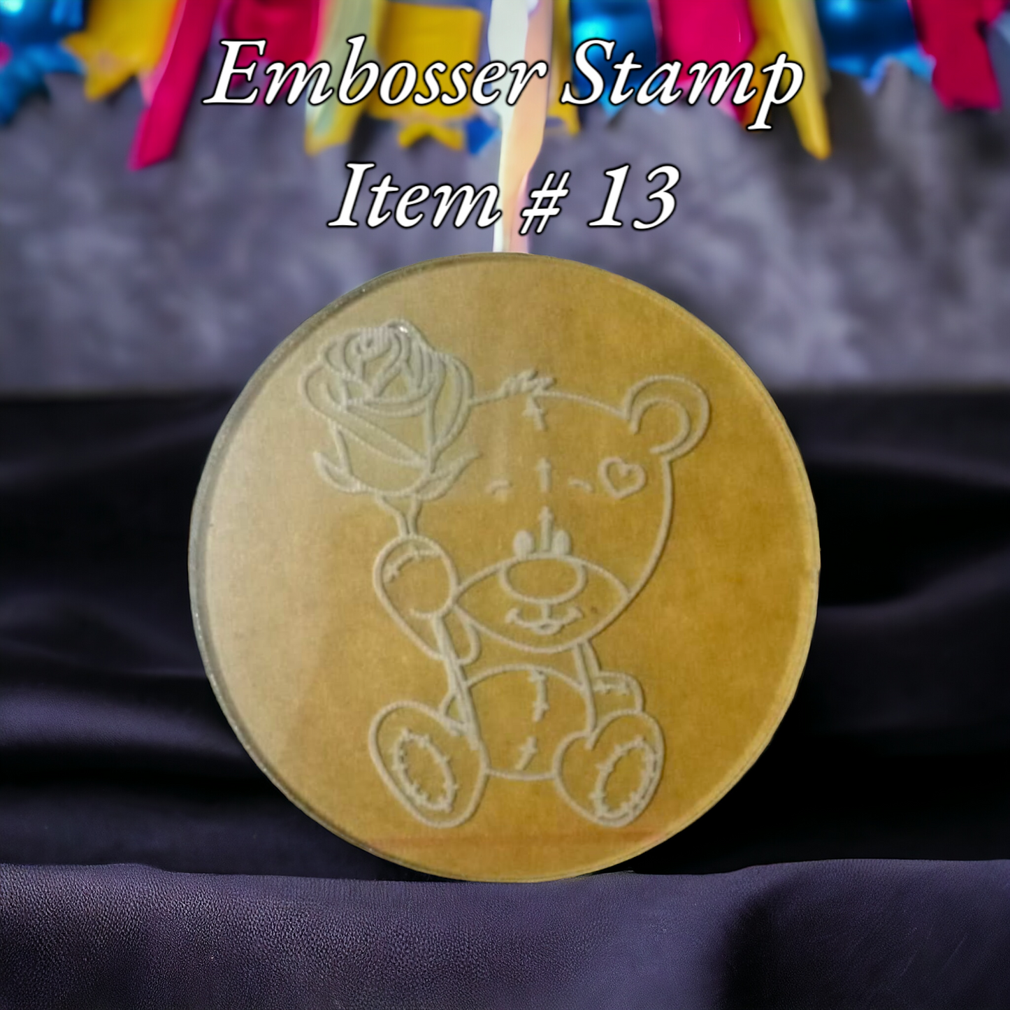 Embosser Stamp Item # 13 ( Teddy Bear )