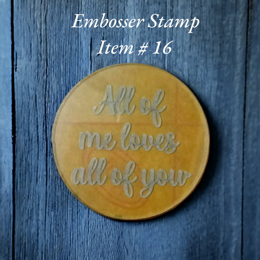 Embosser Stamp Item # 16