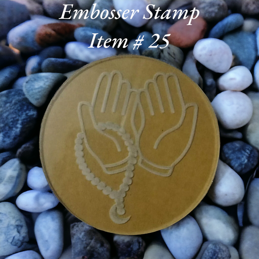 Embosser Stamp Item # 25 ( Dua Hands )