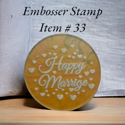 Embosser Stamp Item # 33