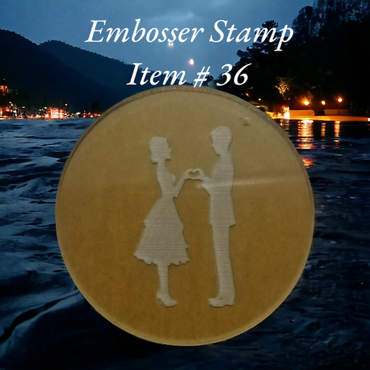 Embosser Stamp Item # 36 ( Couple )