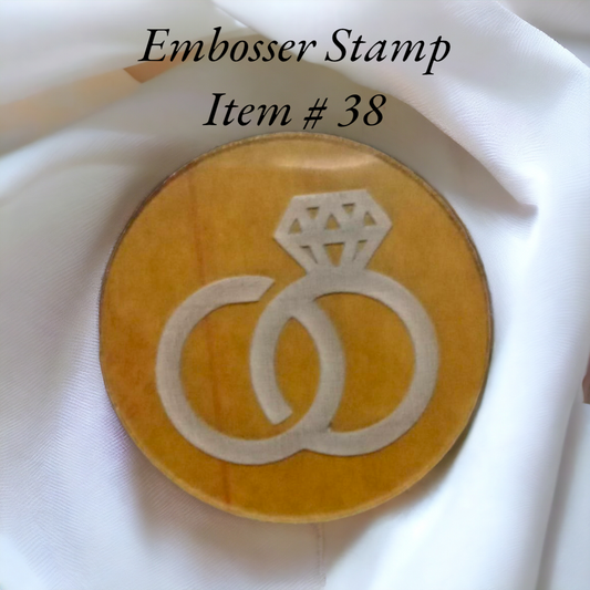 Embosser Stamp Item # 38 ( Engagement Rings )