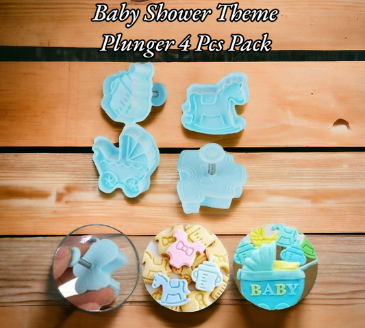 Baby Shower Theme Plunger 4 Pcs Pack