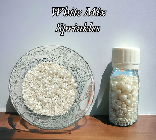 White Mix Sprinkles 30 gm Pack