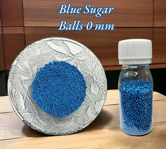 Blue Sugar Balls (0 mm) 30 gm Pack