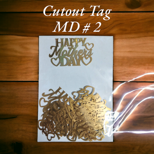 Cutout Tag 10 Pcs Pack MD # 2