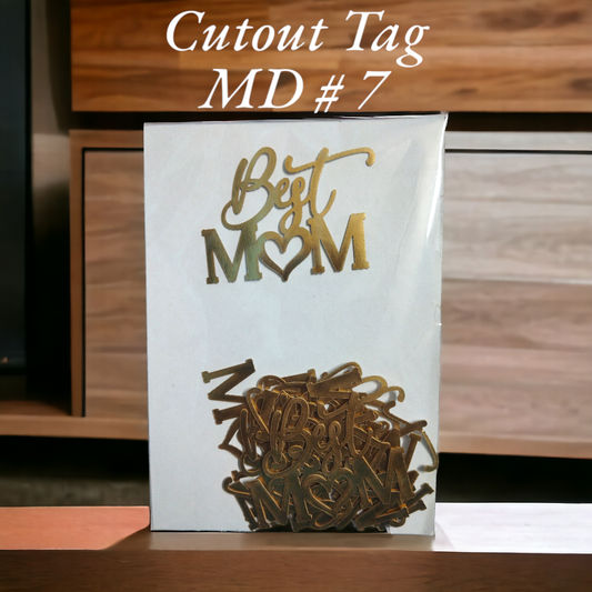 Cutout Tag 10 Pcs Pack MD # 7