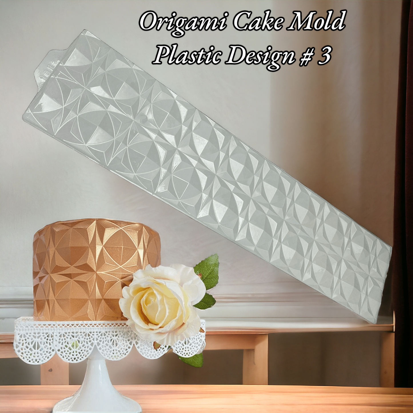 Origami Cake Mold Plastic Design # 3