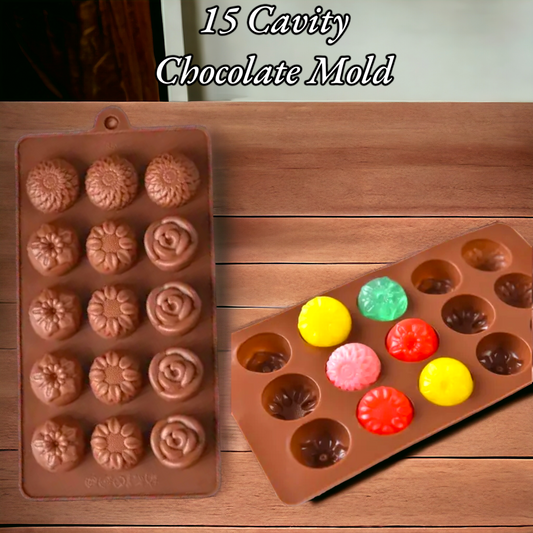 15 Cavity Chocolate Mold