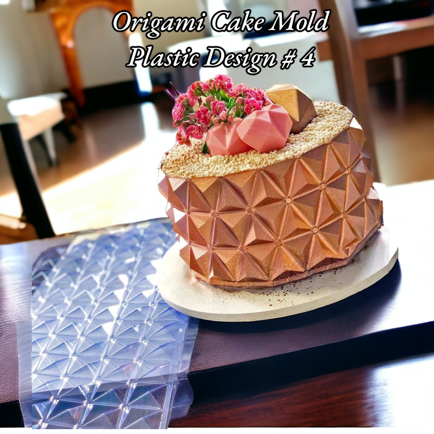 Origami Cake Mold Plastic Design # 4