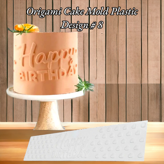 Origami Cake Mold Plastic Design # 8