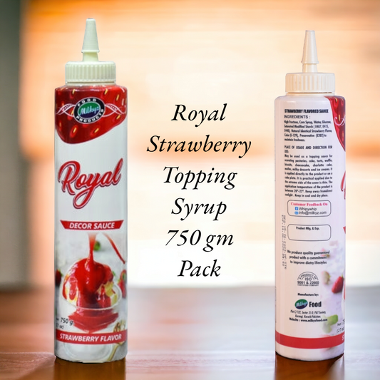 Royal Strawberry Topping Syrup 750 gm Pack