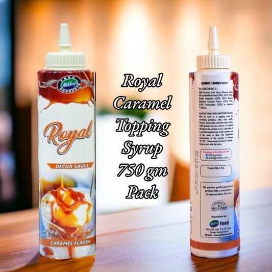 Royal Caramel Topping Syrup 750 gm Pack