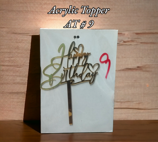 Acrylic Topper AT # 9