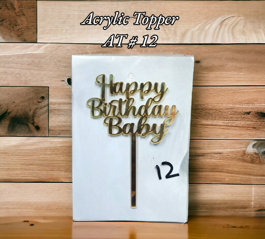 Acrylic Topper AT # 12