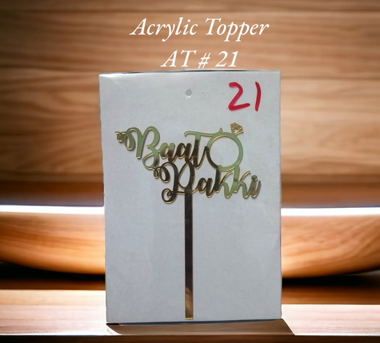 Acrylic Topper AT # 21