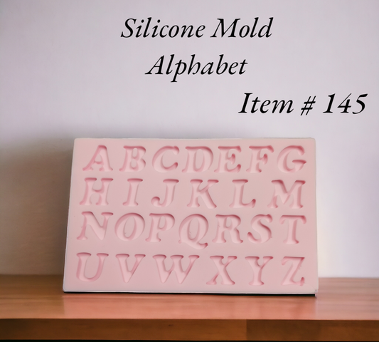 Silicone Mold Alphabet Item # 145