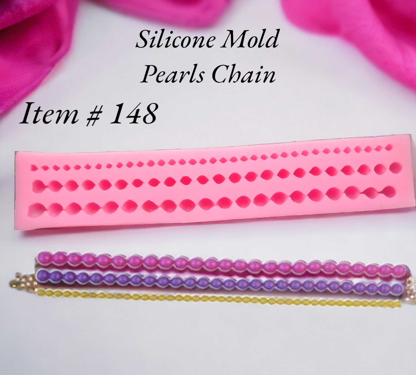 Silicone Mold Pearls Chain Item # 148