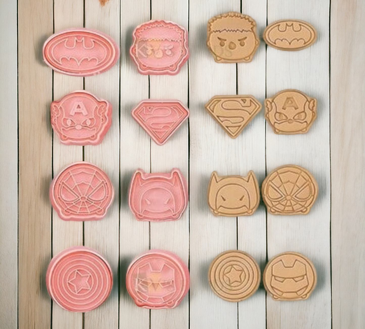 Super Hero Logo Theme Cookies Cutter 8 Pcs Pack