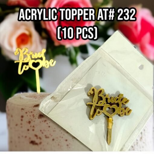 Acrylic Topper AT# 232 (10 Pcs)