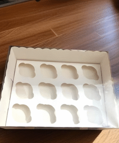 Cupcake Transparent Lid Box - 12 Cavity