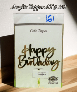 Acrylic Topper AT # 161 (Happy Birthday)