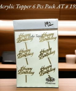 Acrylic Topper AT # 192 (Happy Birthday) (6pcs)