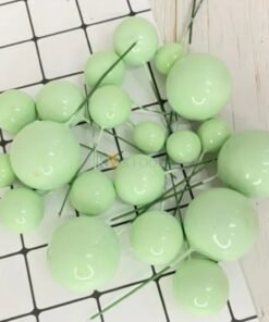 Faux Balls Pack of 20 (High Quality) (Imported) - Light Green