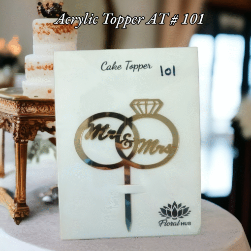 Acrylic Topper AT # 101 (Mr & Mrs)