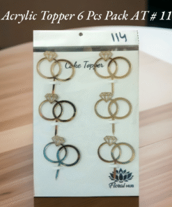 Acrylic Topper AT # 114 (Rings) (6pcs)