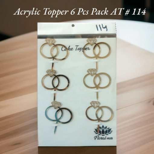 Acrylic Topper AT # 114 (Rings) (6pcs)
