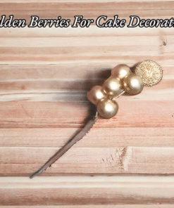 Berries for Cake Decoration (4pcs) - Golden