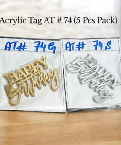 Acrylic Tag AT # 74 (5 Pcs Pack)