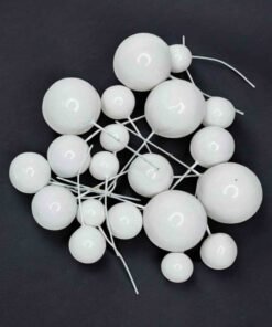 Faux Balls Pack of 20 (High Quality) (Imported) - White
