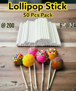 Lollipop Stick 50 pcs pack - 6"