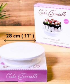 Cake Rotating Turntable Round Plastic 28cm